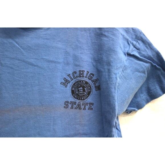 Vintage Michigan State University Spartans T Shirt Large - Picture 2 of 8